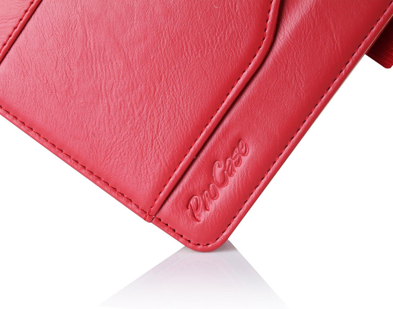 image:imageProCase Galaxy Tab E Lite 70 CaseTab 3 Lite 7 Case Stand Folio Case Cover for Galaxy Tab E Lite 7inch TabletTab 3 Lite 7 with Multiple Viewing Angles Document Card Pocket Red