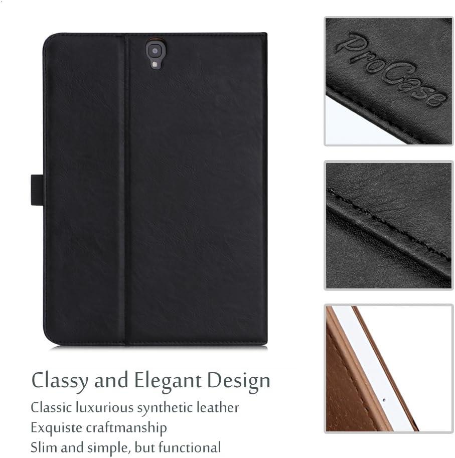 image:imageProCase Galaxy Tab S3 97 Case Stand Folio Case Cover for Galaxy Tab S3 Tablet 97 Inch SMT820 T825 T827 with Multiple Viewing Angles Document Card Pocket BlackBlack