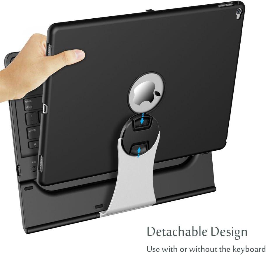 image:imageProCase Keyboard Case for 1st amp 2nd Generation iPad Pro 129 2017 2015 iPad Pro 129 Tablet Wireless Keyboard Case for iPad Pro 129 2nd amp 1st Gen Black