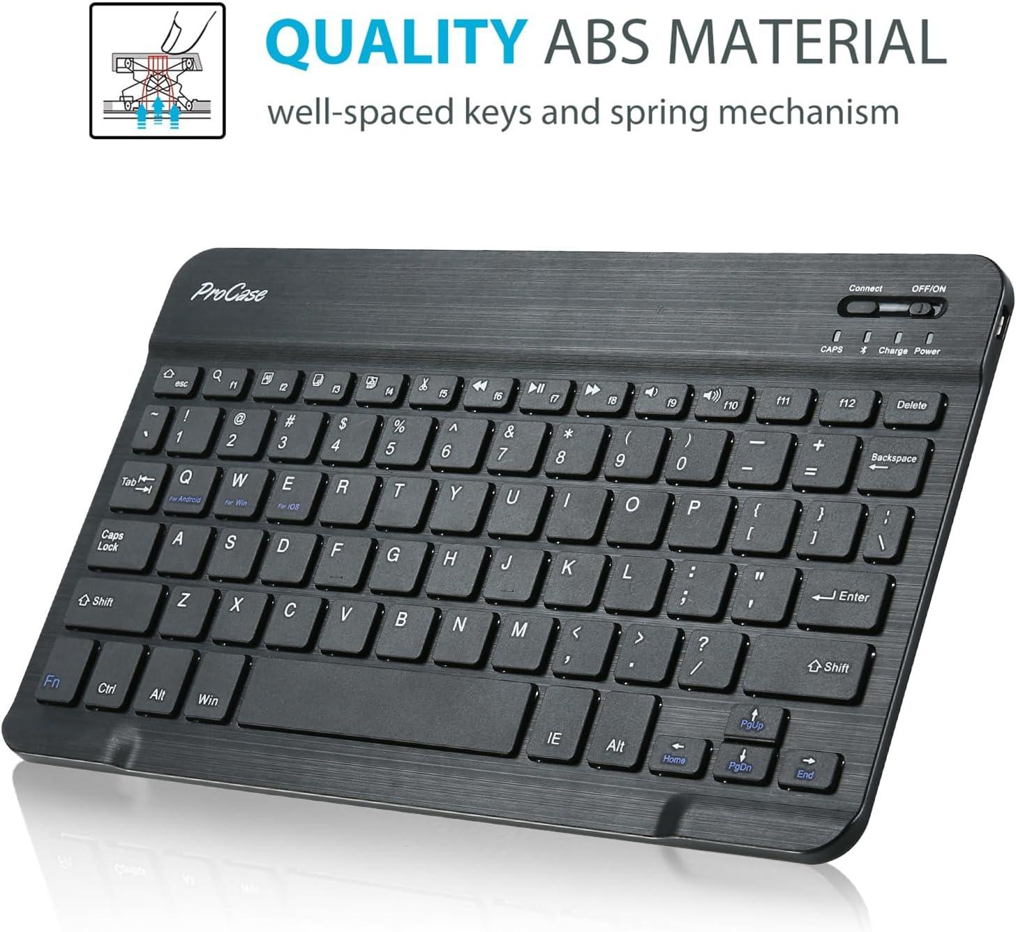 image:imageProCase Keyboard Case for Galaxy Tab S10 Lite S10 FE 2025 S9 FE 109Inch 2023 with S Pen Holder Protective Cover with Detachable Wireless Keyboard for Galaxy Tablet 109Black