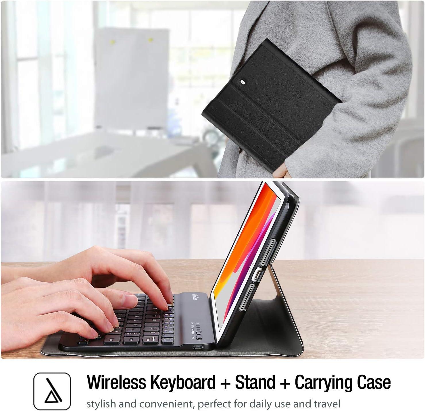 image:imageProCase Keyboard Case for iPad mini 5 2019 Mini 4 Mini 1 2 3 Slim Lightweight Smart Cover with Magnetically Detachable Wireless Keyboard for iPad mini 54321 Black