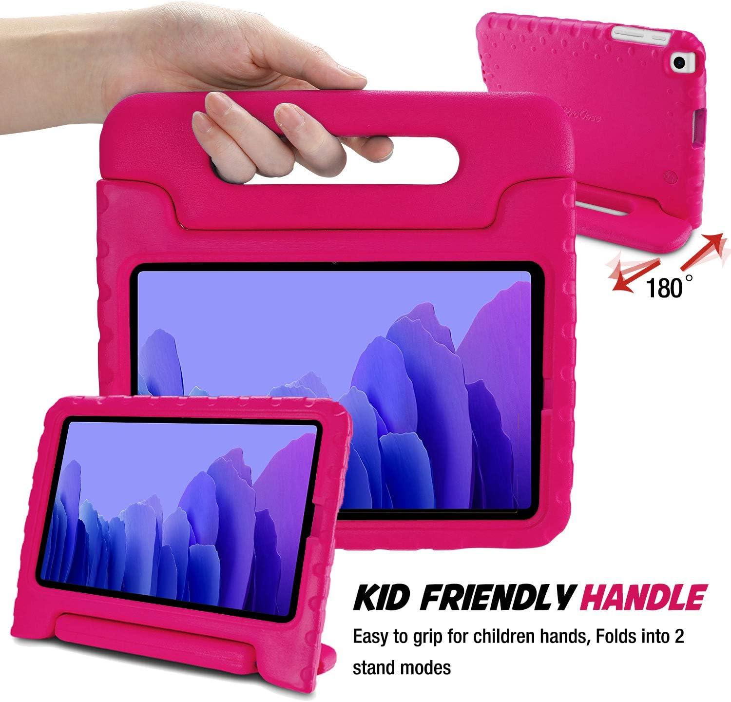 image:imageProCase Kids Case for Galaxy Tab A7 104 2020 T500 T503 T505 T507 Shock Proof Convertible Handle Stand Cover Lightweight Kids Friendly Protective Case for 104 inch Galaxy Tab A7 BlackMagenta