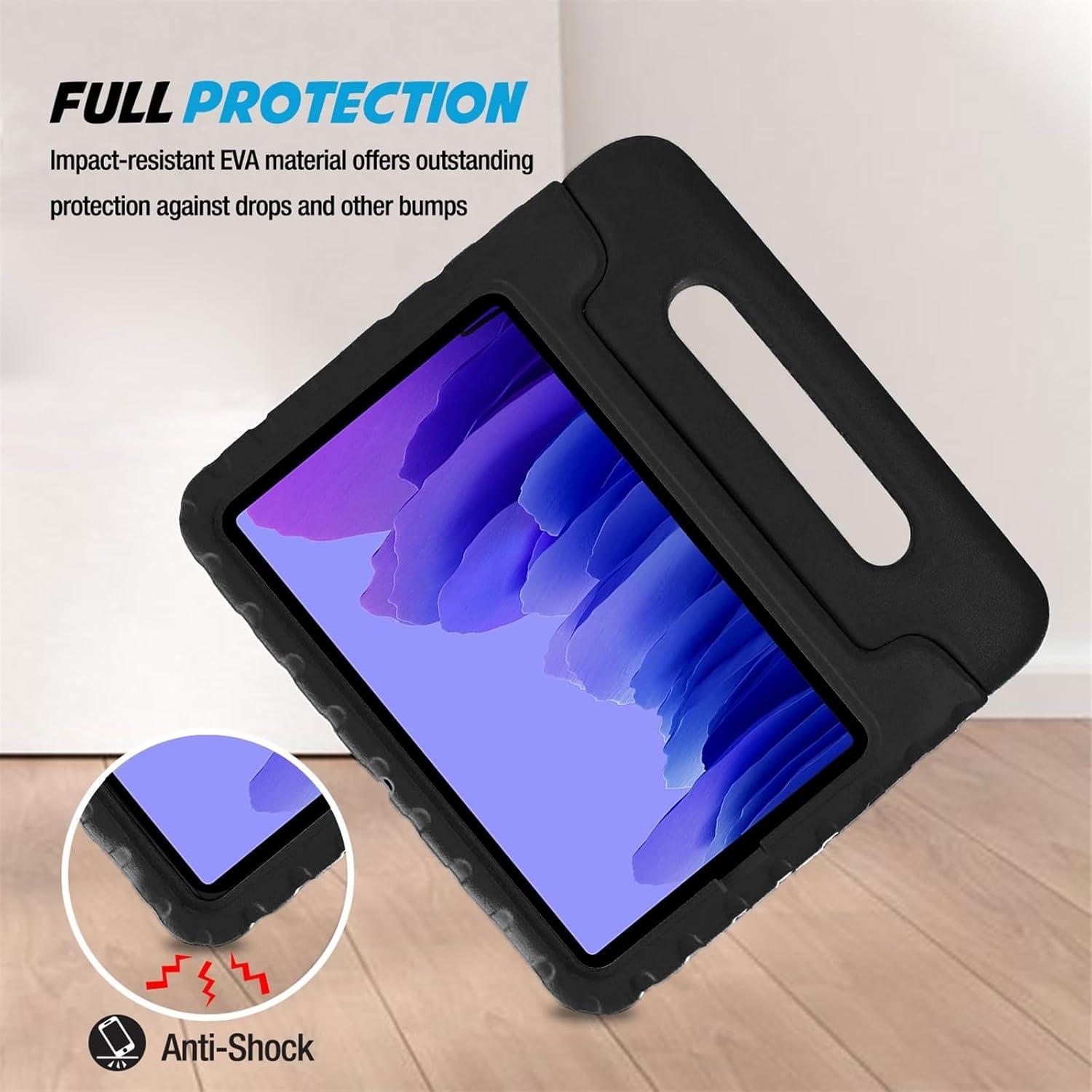 image:imageProCase Kids Case for Galaxy Tab A7 104 2020 T500 T503 T505 T507 Shock Proof Convertible Handle Stand Cover Lightweight Kids Friendly Protective Case for 104 inch Galaxy Tab A7 BlackBlack