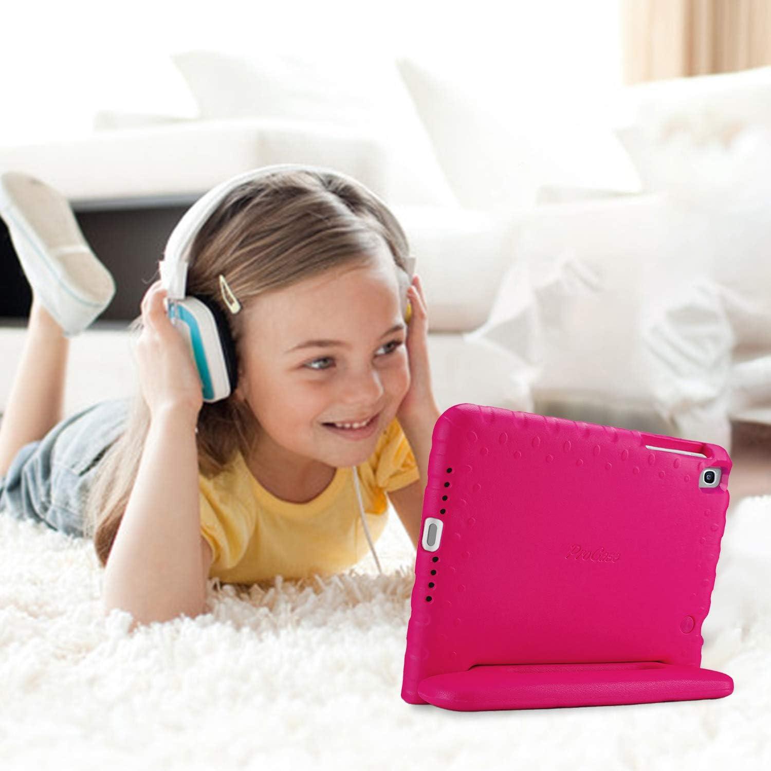 image:imageProCase Kids Case for Galaxy Tab A7 104 2020 T500 T503 T505 T507 Shock Proof Convertible Handle Stand Cover Lightweight Kids Friendly Protective Case for 104 inch Galaxy Tab A7 BlackMagenta