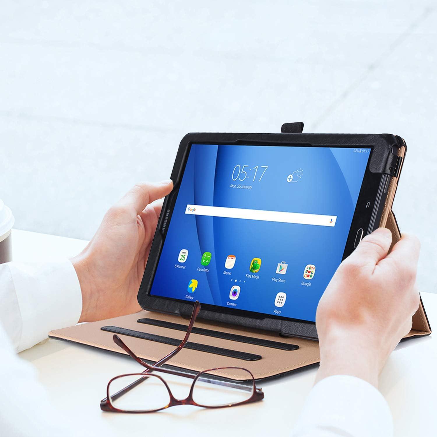 image:imageProCase Leather Case for Galaxy Tab A 101inch 2016 SMT580 T585 T587 Stand Folio Cover for Galaxy Tab A 101 Tablet NO S Pen Version with Multiple Viewing Angles Card Pocket BlackBlack