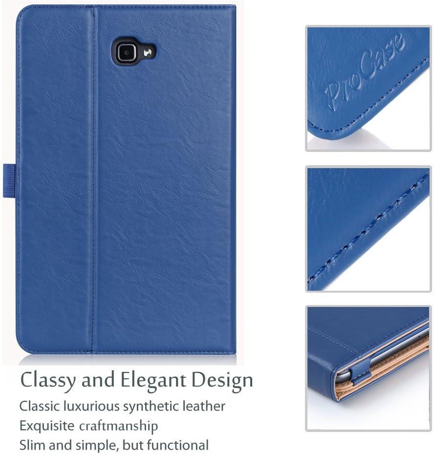 image:imageProCase Leather Case for Galaxy Tab A 101inch 2016 SMT580 T585 T587 Stand Folio Cover for Galaxy Tab A 101 Tablet NO S Pen Version with Multiple Viewing Angles Card Pocket BlackNavy
