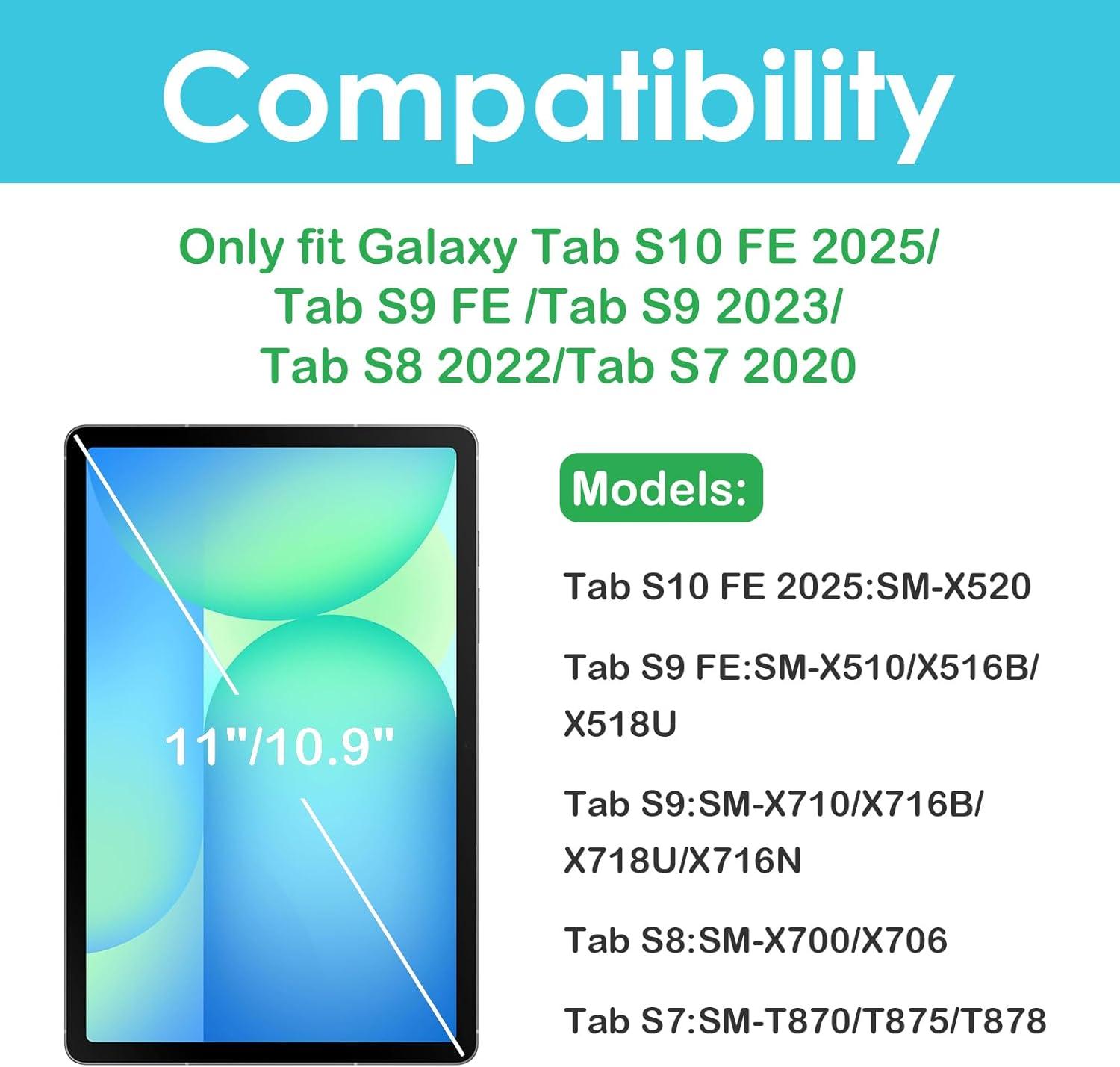 image:imageProCase Privacy Screen Protector for Galaxy Tab S10 FE 2025Tab S9 FE 109Tab S9 11 2023Tab S8 2022Tab S7 2020 AntiSpy Tempered Glass Film Guard for Tablet SMX520X510X710X700T870
