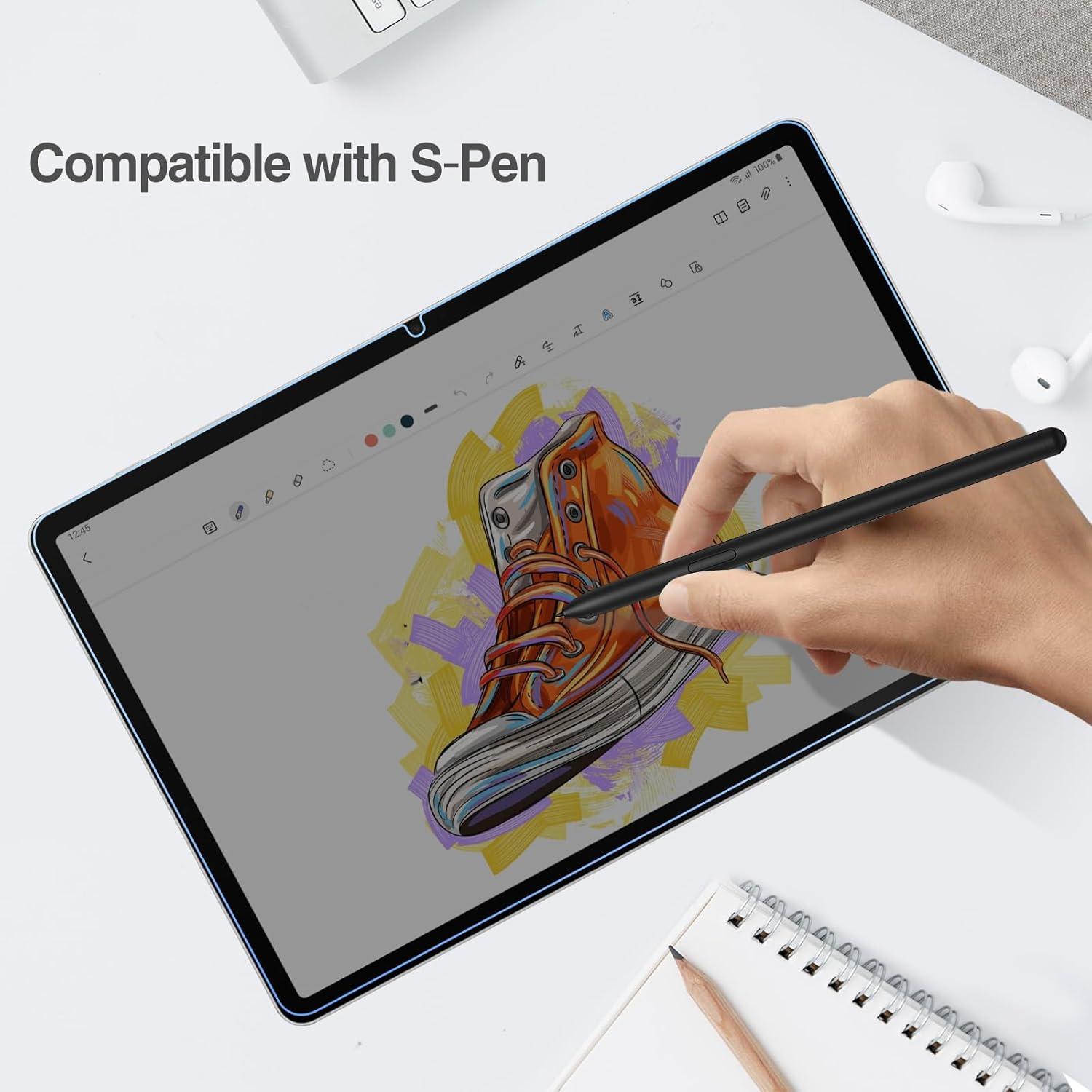 image:imageProCase Privacy Screen Protector for Galaxy Tab S10 FE 2025Tab S9 FE 109Tab S9 11 2023Tab S8 2022Tab S7 2020 AntiSpy Tempered Glass Film Guard for Tablet SMX520X510X710X700T870