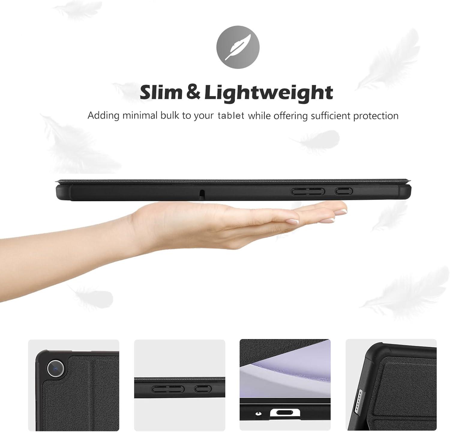 image:imageProCase Protective Case for Galaxy Tab A9 Plus 11 Inch 2023 Folio Smart Slim Stand Cover for Galaxy Tab A9 Tablet SMX210X215X216X218 BlackBlack