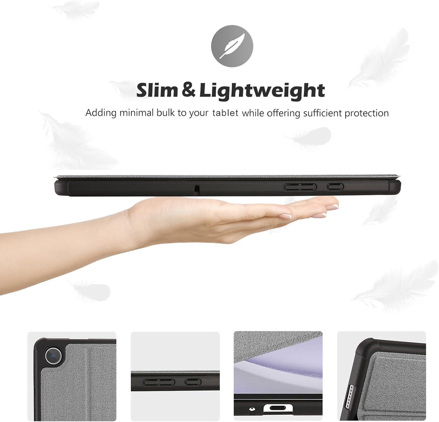 image:imageProCase Protective Case for Galaxy Tab A9 Plus 11 Inch 2023 Folio Smart Slim Stand Cover for Galaxy Tab A9 Tablet SMX210X215X216X218 BlackGraphite
