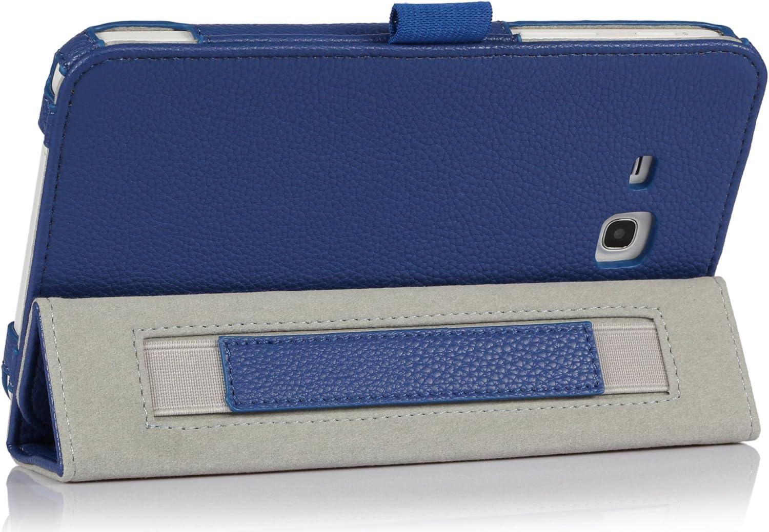 image:imageProCase Samsung Galaxy Tab 3 Lite 7 Case with Bonus Stylus Pen Smart Cover Case with Stand for Samsung Galaxy Tab 3 Lite 70 inch Tablet SMT110 Navy Dark Blue