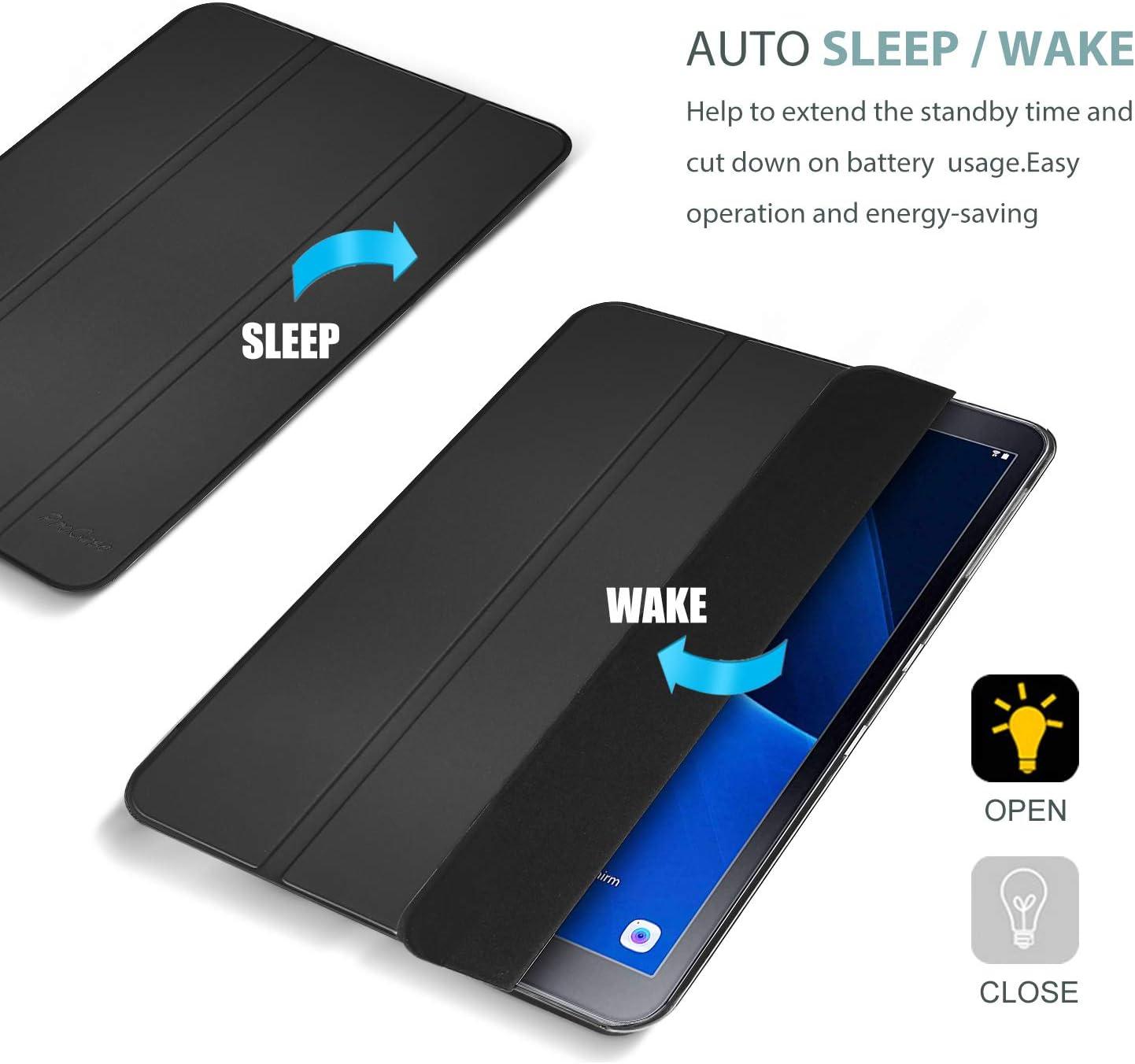 image:imageProCase Slim Case for Galaxy Tab A 101 2016 SMT580 T585 T587 Lightweight Stand Shell Smart Cover for Old Model Galaxy Tab A 101 Case 2016 EmeraldBlack