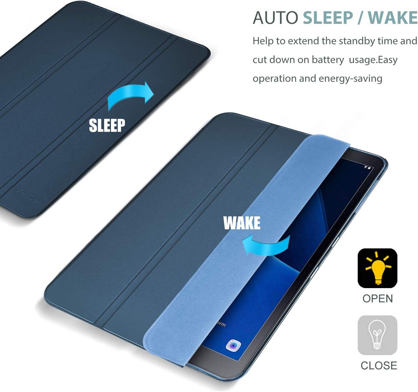 image:imageProCase Slim Case for Galaxy Tab A 101 2016 SMT580 T585 T587 Lightweight Stand Shell Smart Cover for Old Model Galaxy Tab A 101 Case 2016 EmeraldNavy