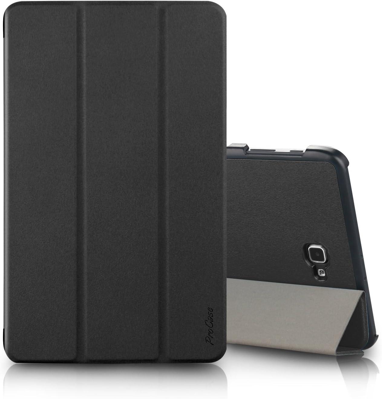 image:imageProCase Slim Case for Galaxy Tab A 101 2016 SMT580 T585 T587 Smart Cover Stand Folio Case for Galaxy Tab A 101 Inch Tablet MagentaBlack