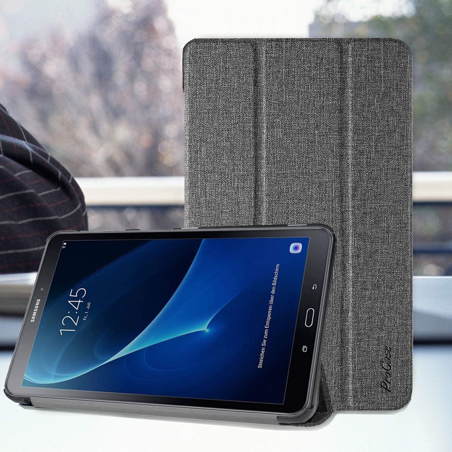 image:imageProCase Slim Case for Galaxy Tab A 101 2016 SMT580 T585 T587 Smart Cover Stand Folio Case for Galaxy Tab A 101 Inch Tablet MagentaLightgrey