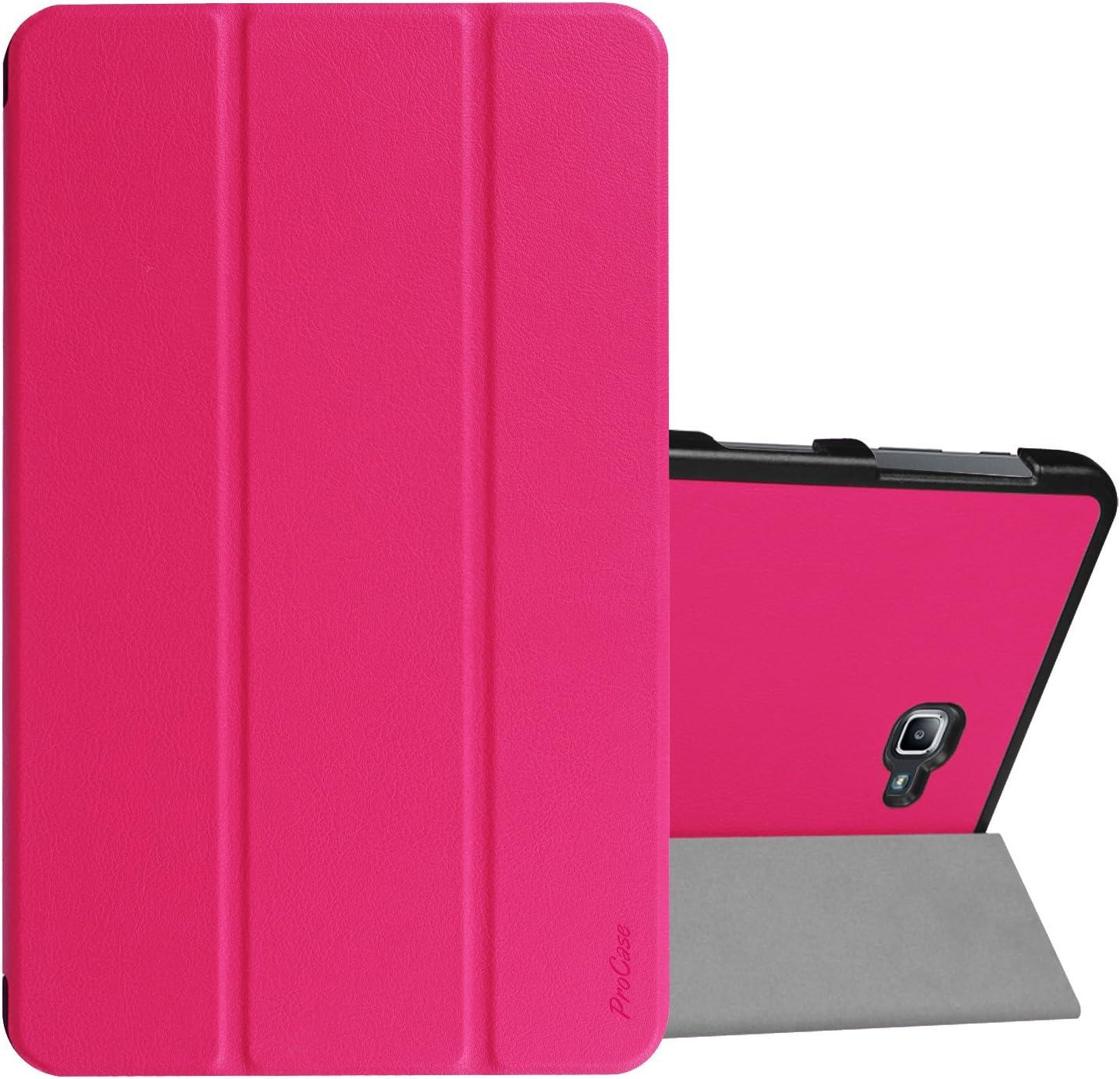 image:imageProCase Slim Case for Galaxy Tab A 101 2016 SMT580 T585 T587 Smart Cover Stand Folio Case for Galaxy Tab A 101 Inch Tablet MagentaMagenta