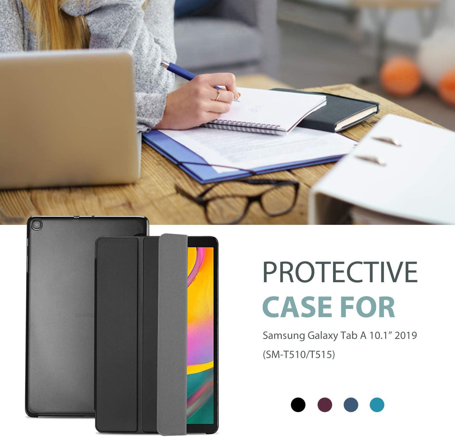 image:imageProCase Slim Case for Galaxy Tab A 101 2019 Model T510 T515 T517 Lightweight Stand Case Shell Cover for 101 Inch Galaxy Tab A Tablet SMT510 SMT515 SMT517 2019 Release BlackBlack