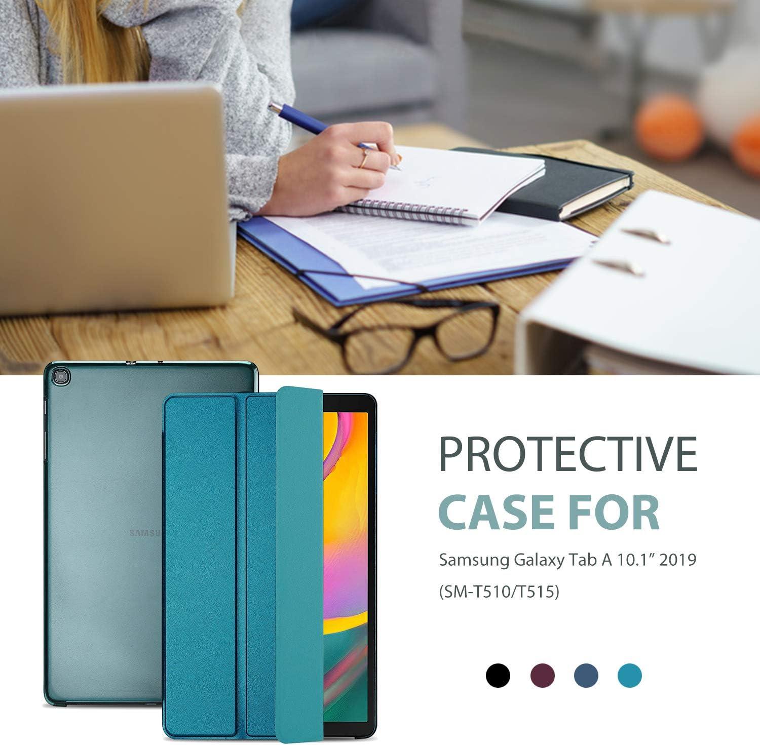 image:imageProCase Slim Case for Galaxy Tab A 101 2019 Model T510 T515 T517 Lightweight Stand Case Shell Cover for 101 Inch Galaxy Tab A Tablet SMT510 SMT515 SMT517 2019 Release BlackTeal