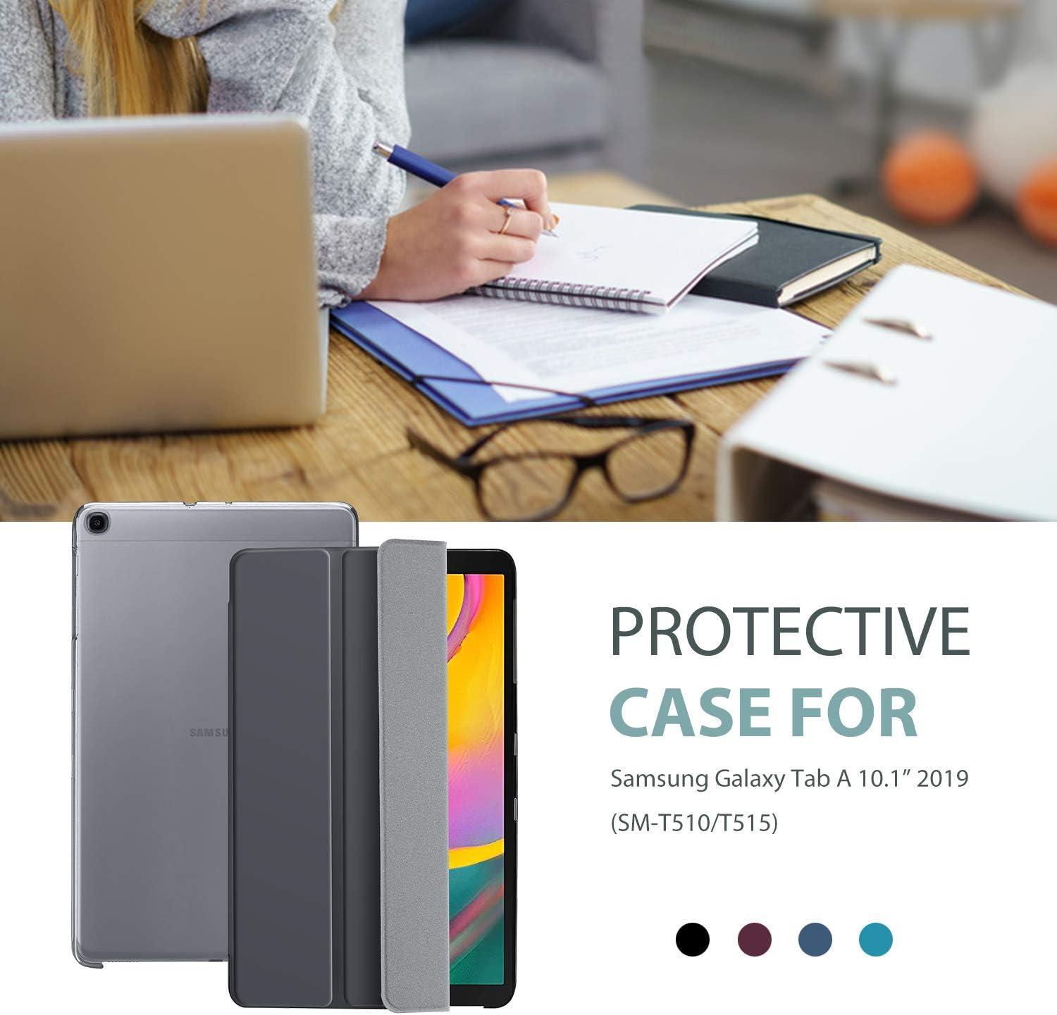 image:imageProCase Slim Case for Galaxy Tab A 101 2019 Model T510 T515 T517 Lightweight Stand Case Shell Cover for 101 Inch Galaxy Tab A Tablet SMT510 SMT515 SMT517 2019 Release BlackGrey