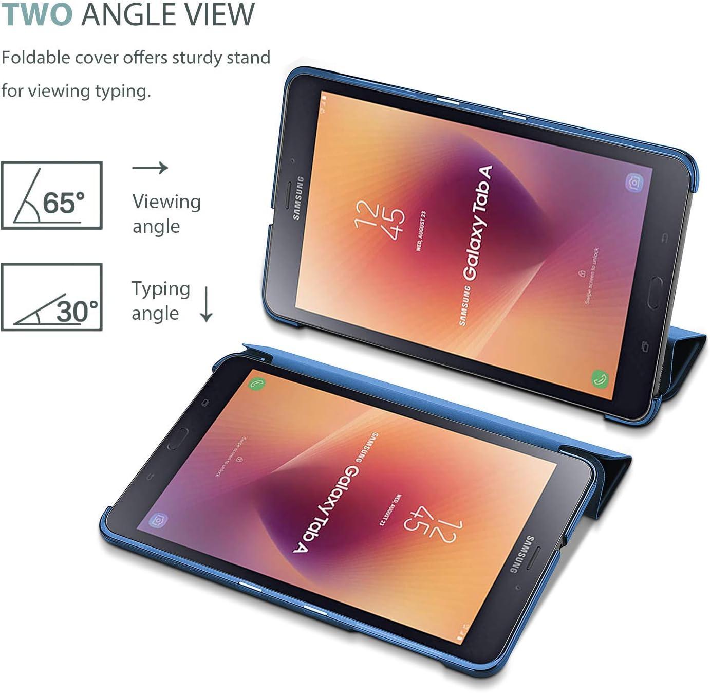 image:imageProCase Slim Case for Galaxy Tab A 80 2017 T380 T385 Ultra Lightweight Stand Shell Case Smart Cover with Auto SleepWake for Galaxy Tab A Tablet 80 Inch 2017 Navy