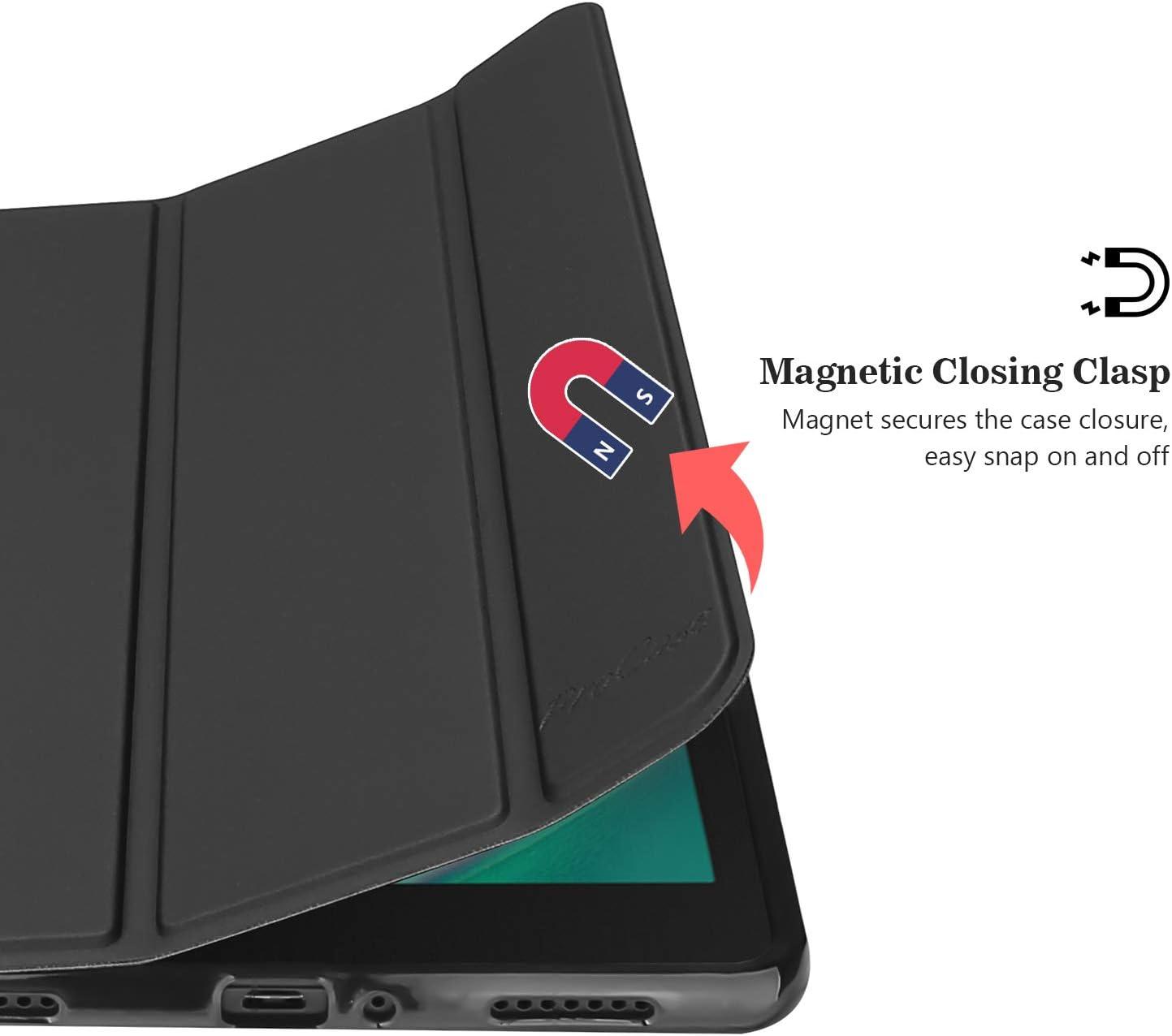 image:imageProCase Slim Case for Galaxy Tab A 80 2019 T290 T295 Soft Trifold Stand Folio Case with Flexible TPU Translucent Frosted Back Cover for 80 Inch Galaxy Tab A 2019 SMT290 SMT295 BlackBlack