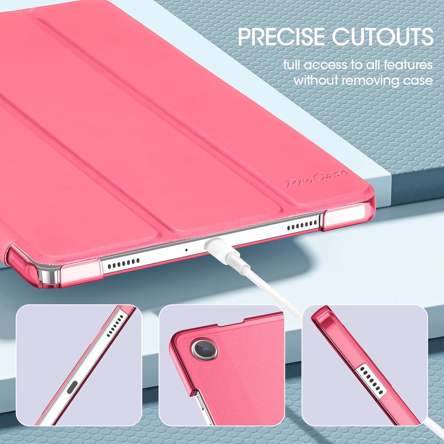 image:imageProCase Smart Case for Galaxy Tab A11 PlusA9 Plus 11 Inch Slim Stand Hard Back Shell Protective Tablet Cover Folio Case for 11 Galaxy Tab A11 Plus 2025A9 Plus 2023 BlackMelonpink1