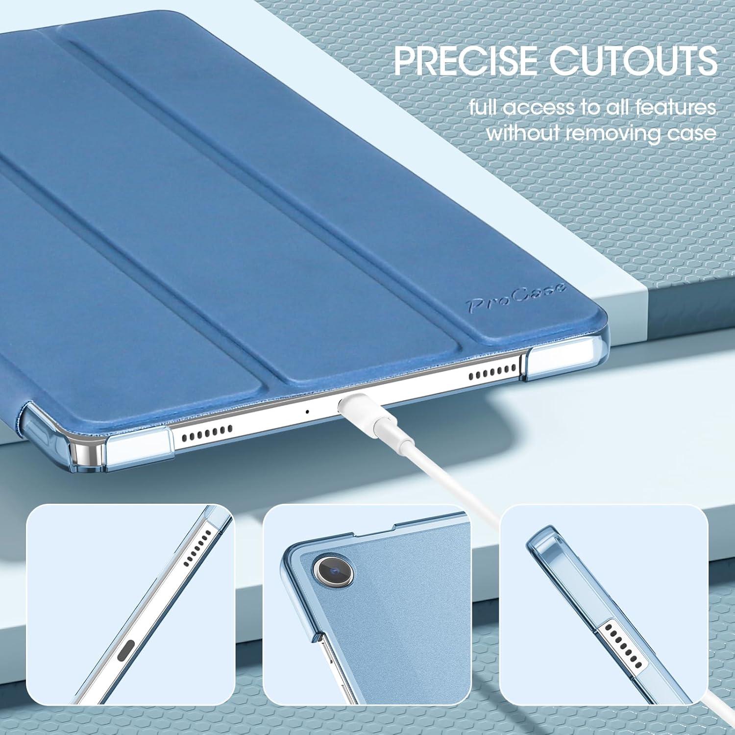 image:imageProCase Smart Case for Galaxy Tab A11 PlusA9 Plus 11 Inch Slim Stand Hard Back Shell Protective Tablet Cover Folio Case for 11 Galaxy Tab A11 Plus 2025A9 Plus 2023 BlackBlue1