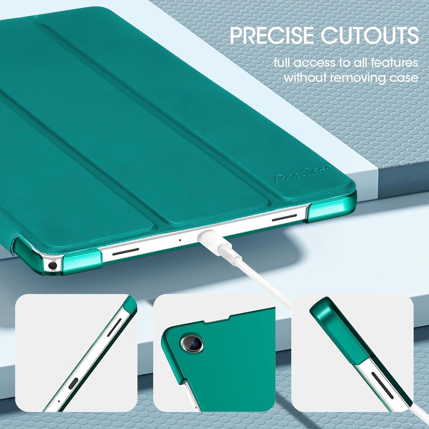 image:imageProCase Smart Case for Galaxy Tab A11 PlusA9 Plus 11 Inch Slim Stand Hard Back Shell Protective Tablet Cover Folio Case for 11 Galaxy Tab A11 Plus 2025A9 Plus 2023 BlackEmerald