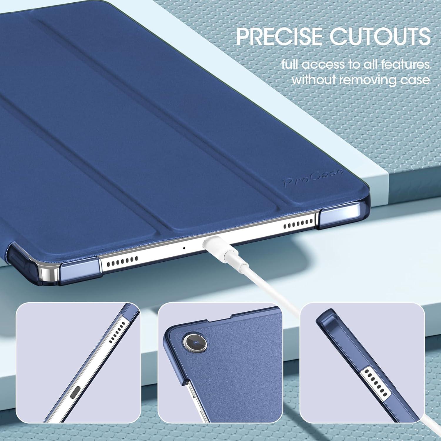 image:imageProCase Smart Case for Galaxy Tab A11 PlusA9 Plus 11 Inch Slim Stand Hard Back Shell Protective Tablet Cover Folio Case for 11 Galaxy Tab A11 Plus 2025A9 Plus 2023 BlackNavy1