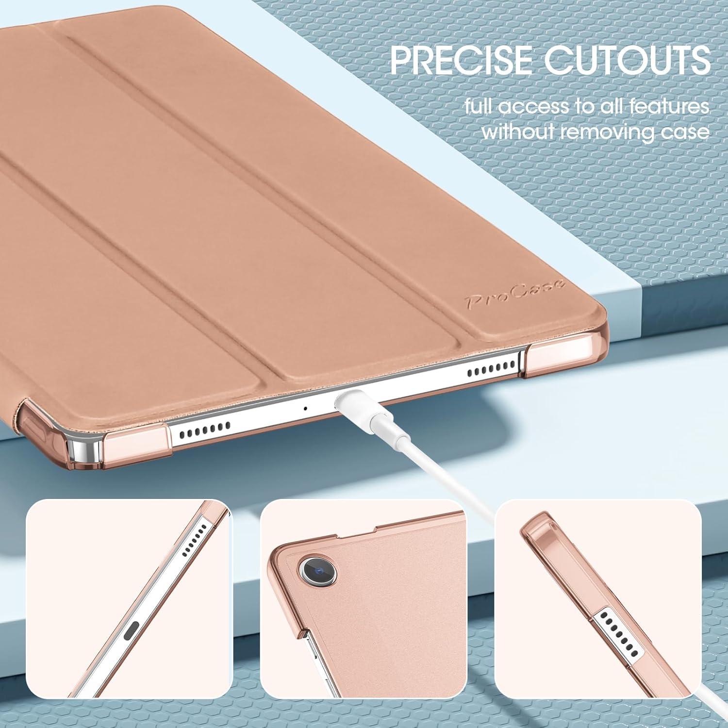 image:imageProCase Smart Case for Galaxy Tab A11 PlusA9 Plus 11 Inch Slim Stand Hard Back Shell Protective Tablet Cover Folio Case for 11 Galaxy Tab A11 Plus 2025A9 Plus 2023 BlackRosegold1