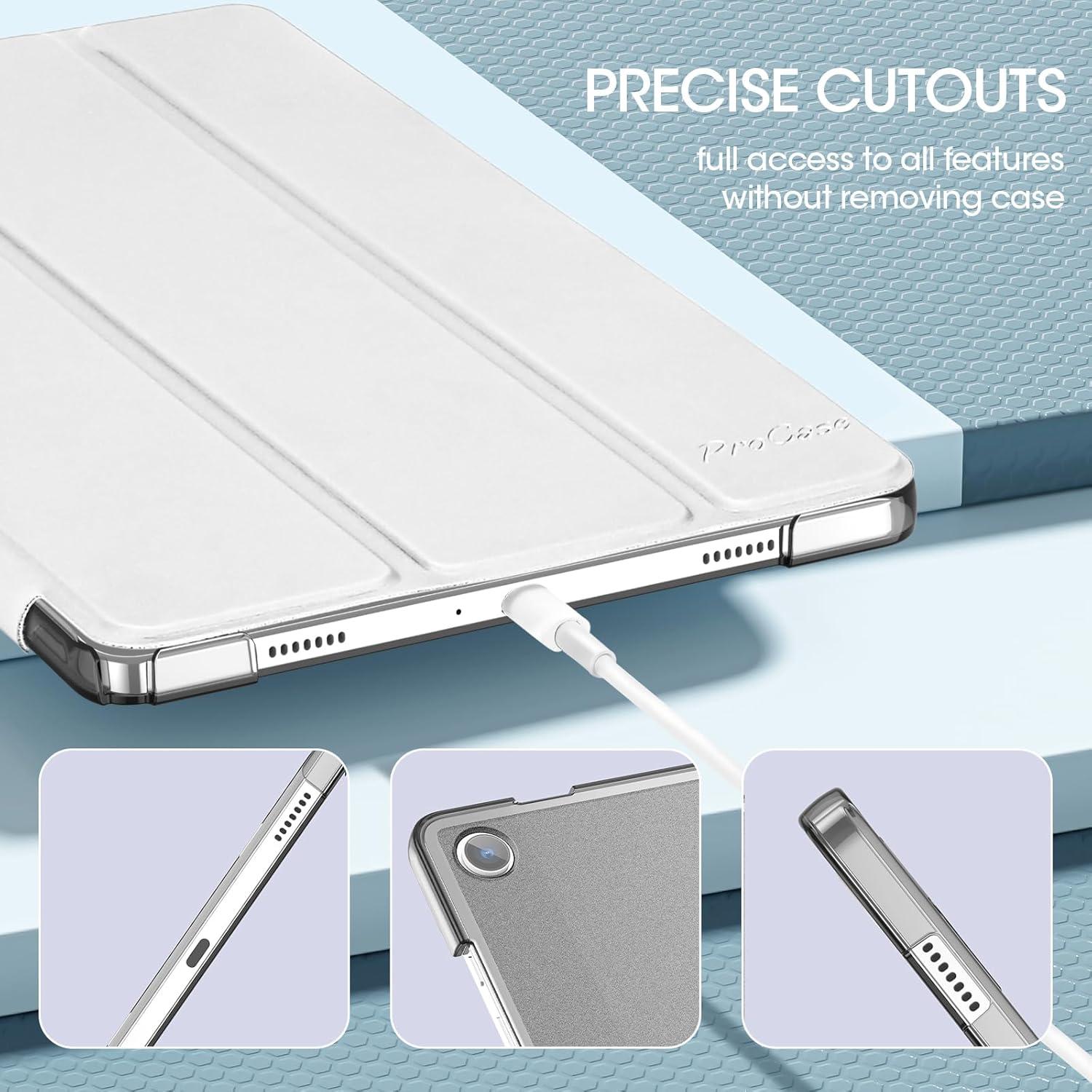 image:imageProCase Smart Case for Galaxy Tab A11 PlusA9 Plus 11 Inch Slim Stand Hard Back Shell Protective Tablet Cover Folio Case for 11 Galaxy Tab A11 Plus 2025A9 Plus 2023 BlackSilver1