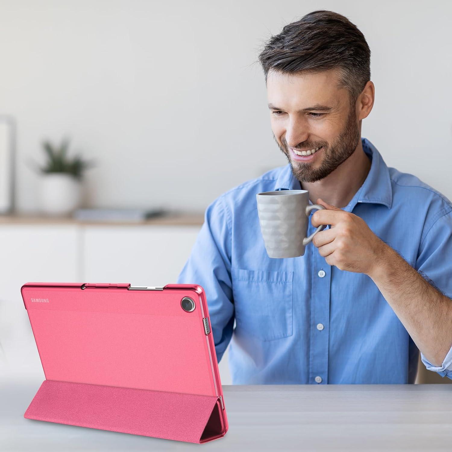 image:imageProCase Smart Case for Galaxy Tab A11 PlusA9 Plus 11 Inch Slim Stand Hard Back Shell Protective Tablet Cover Folio Case for 11 Galaxy Tab A11 Plus 2025A9 Plus 2023 BlackMelonpink1