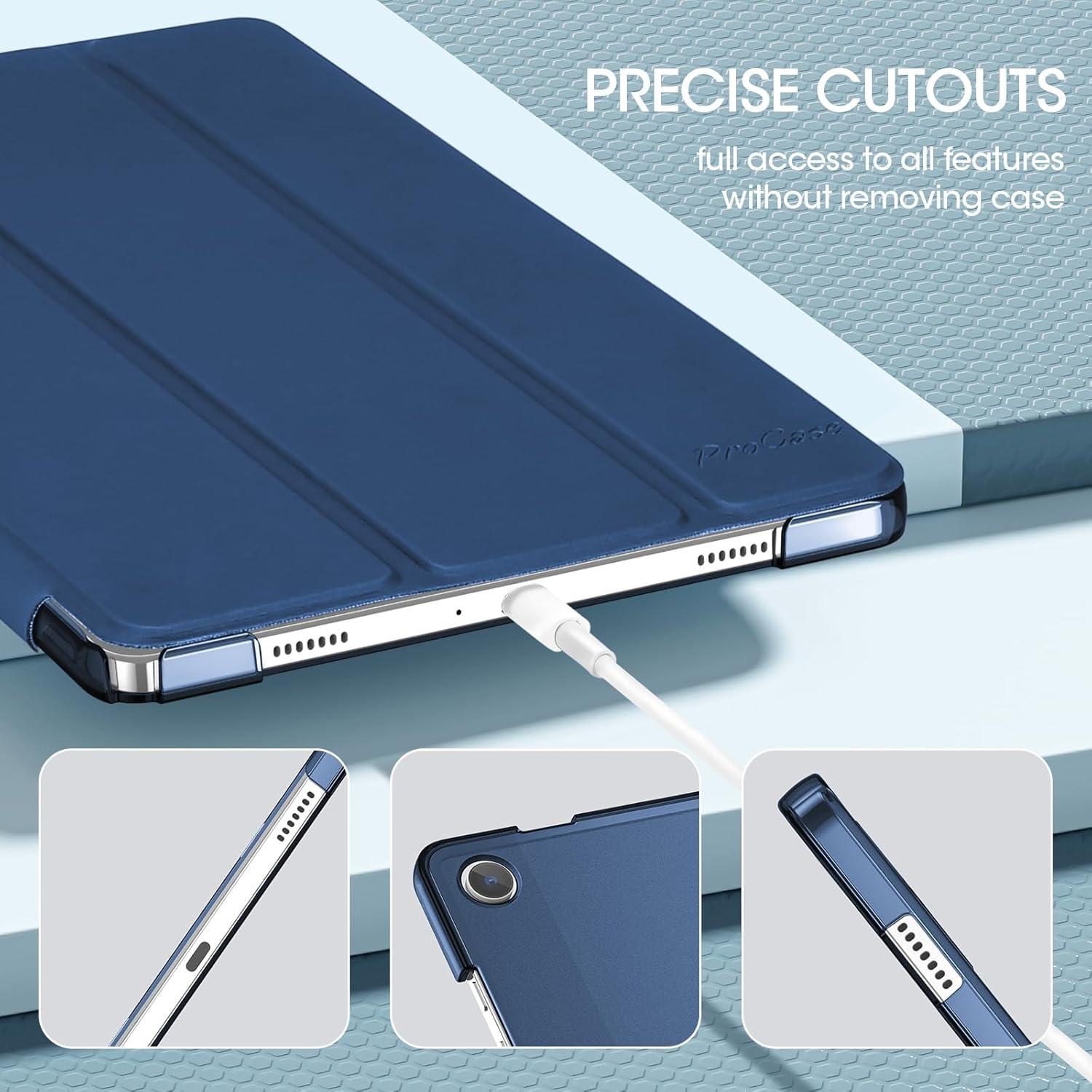 image:imageProCase Smart Case for Galaxy Tab A11 PlusA9 Plus 11 Inch Slim Stand Hard Back Shell Protective Tablet Cover Folio Case for 11 Galaxy Tab A11 Plus 2025A9 Plus 2023 BlackDarkblue1