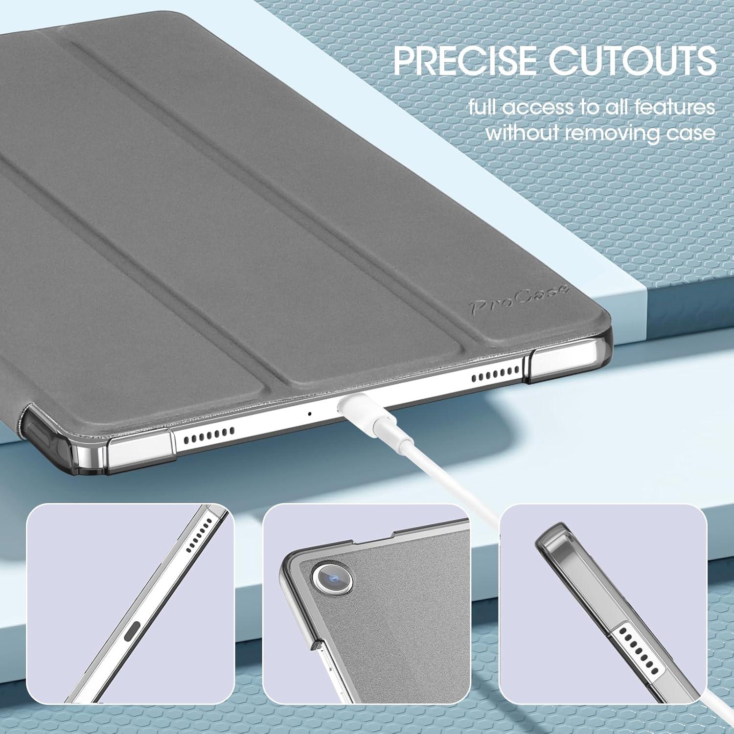 image:imageProCase Smart Case for Galaxy Tab A11 PlusA9 Plus 11 Inch Slim Stand Hard Back Shell Protective Tablet Cover Folio Case for 11 Galaxy Tab A11 Plus 2025A9 Plus 2023 BlackGrey1