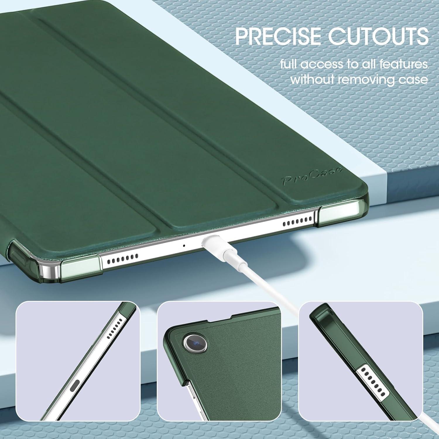 image:imageProCase Smart Case for Galaxy Tab A11 PlusA9 Plus 11 Inch Slim Stand Hard Back Shell Protective Tablet Cover Folio Case for 11 Galaxy Tab A11 Plus 2025A9 Plus 2023 BlackMgreen1