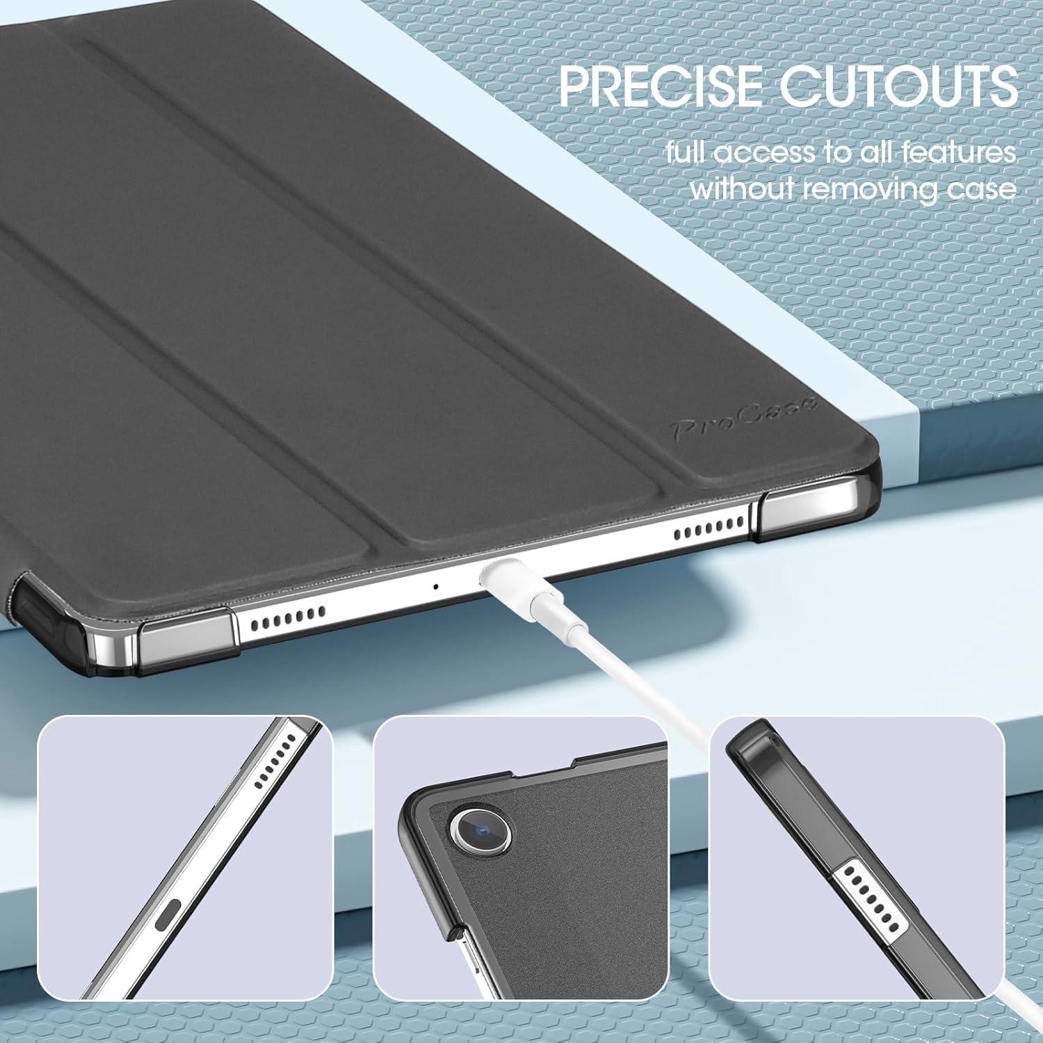 image:imageProCase Smart Case for Galaxy Tab A11 PlusA9 Plus 11 Inch Slim Stand Hard Back Shell Protective Tablet Cover Folio Case for 11 Galaxy Tab A11 Plus 2025A9 Plus 2023 BlackBlack1