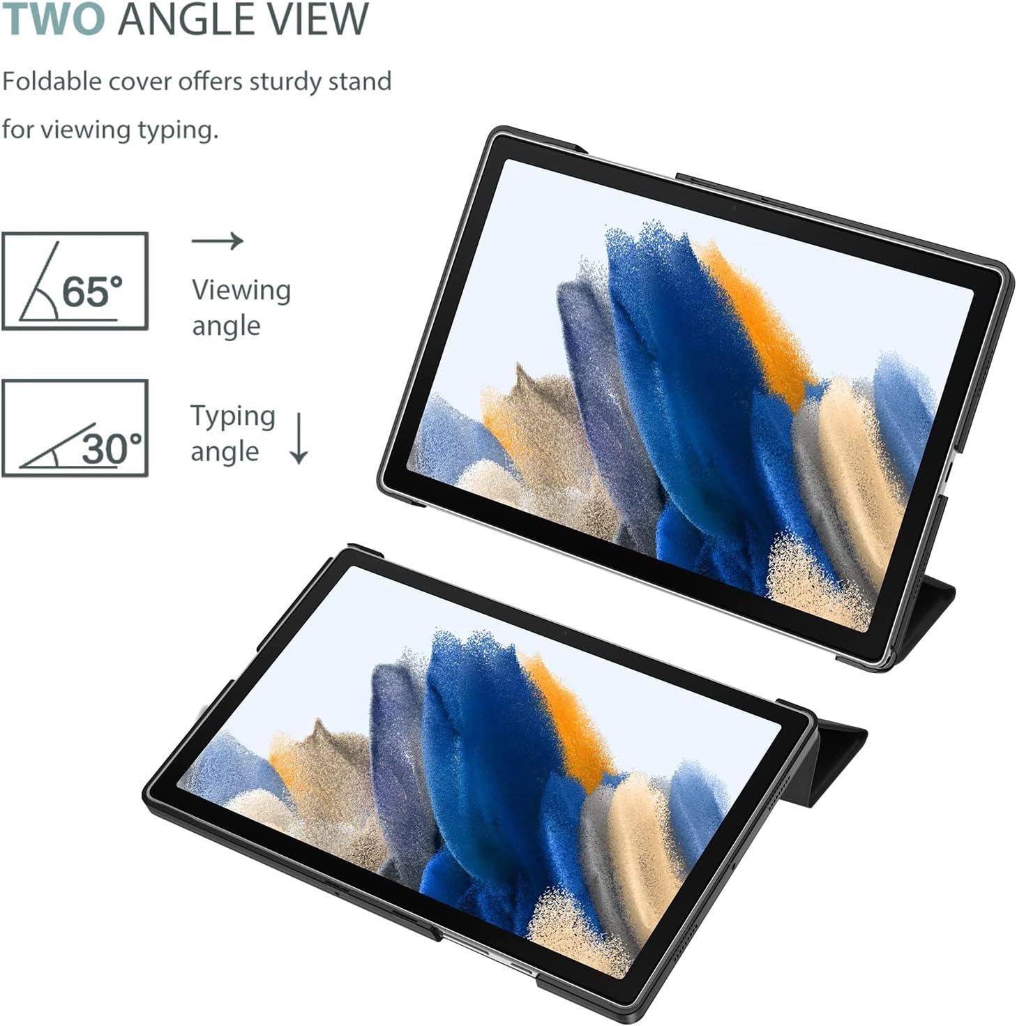 image:imageProCase Smart Case for Galaxy Tab A8 105 Slim Stand Hard Back Shell Protective Smart Cover Case for Galaxy Tab A8 105 Inch 2022 SMX200 X205 X207 SkyBlueBlack1