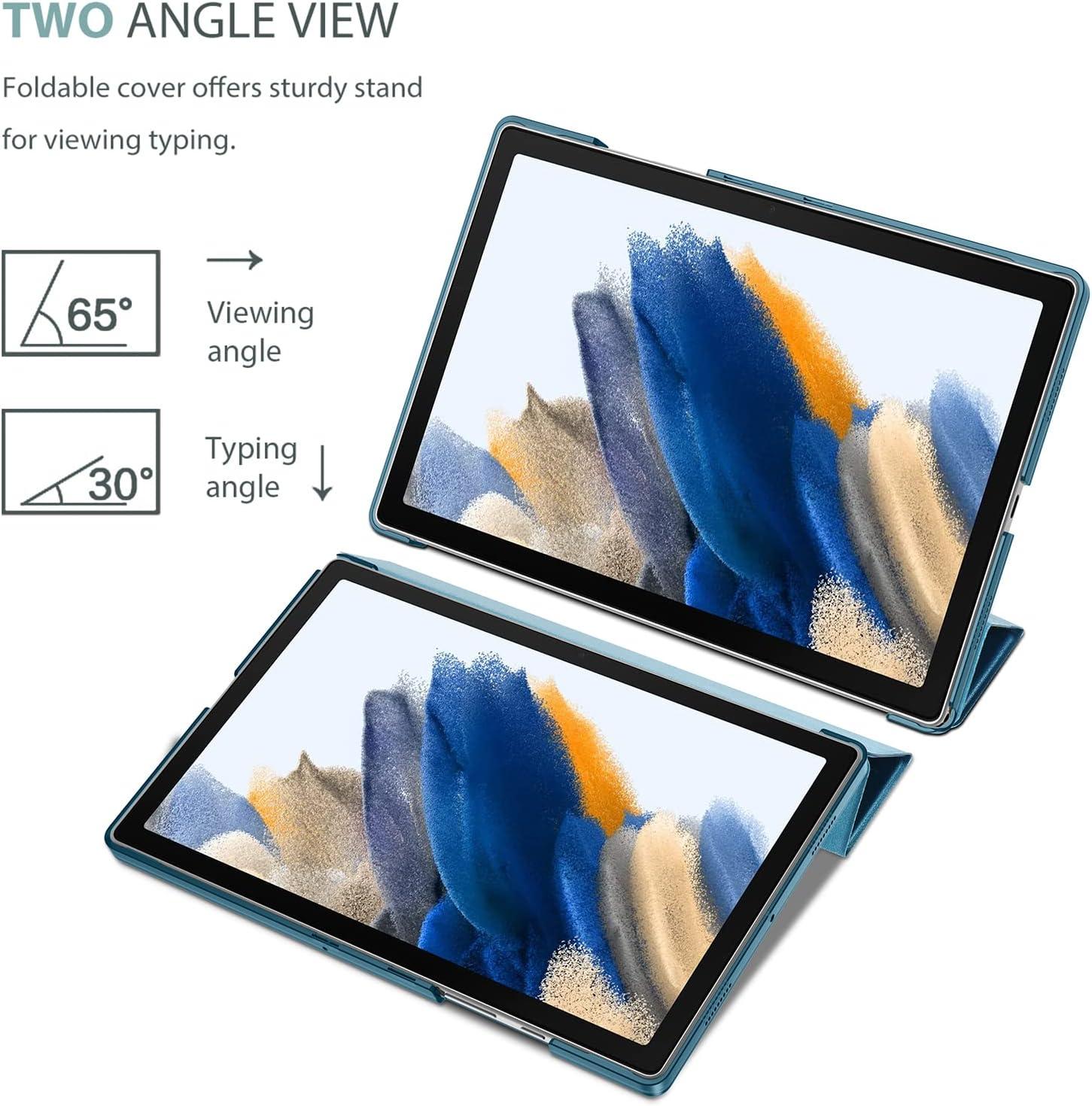 image:imageProCase Smart Case for Galaxy Tab A8 105 Slim Stand Hard Back Shell Protective Smart Cover Case for Galaxy Tab A8 105 Inch 2022 SMX200 X205 X207 SkyBlueTeal1