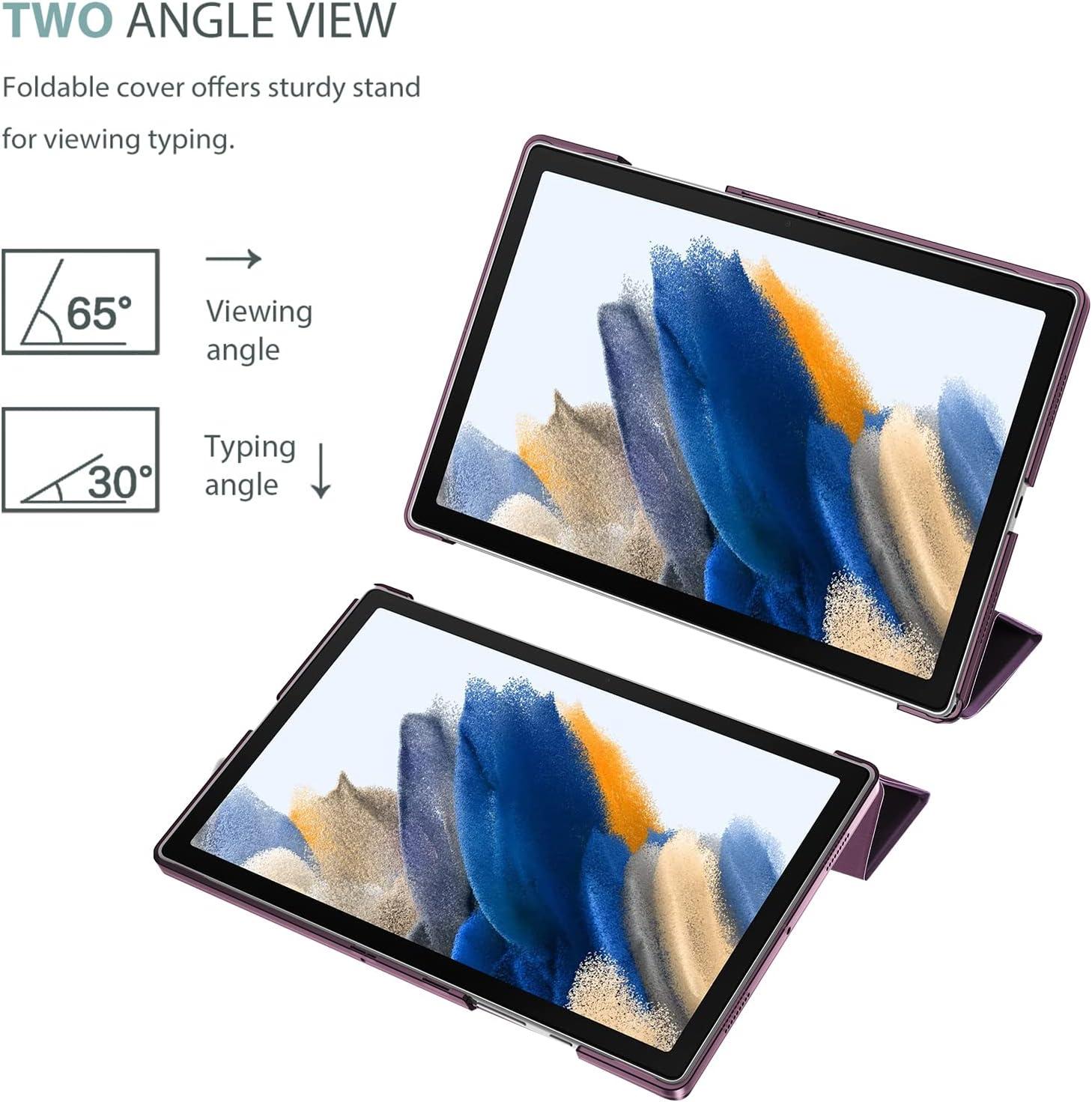 image:imageProCase Smart Case for Galaxy Tab A8 105 Slim Stand Hard Back Shell Protective Smart Cover Case for Galaxy Tab A8 105 Inch 2022 SMX200 X205 X207 SkyBluePurple1