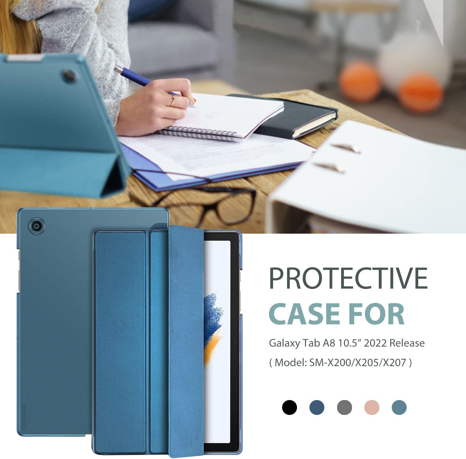 image:imageProCase Smart Case for Galaxy Tab A8 105 Slim Stand Hard Back Shell Protective Smart Cover Case for Galaxy Tab A8 105 Inch 2022 SMX200 X205 X207 SkyBlueTeal1