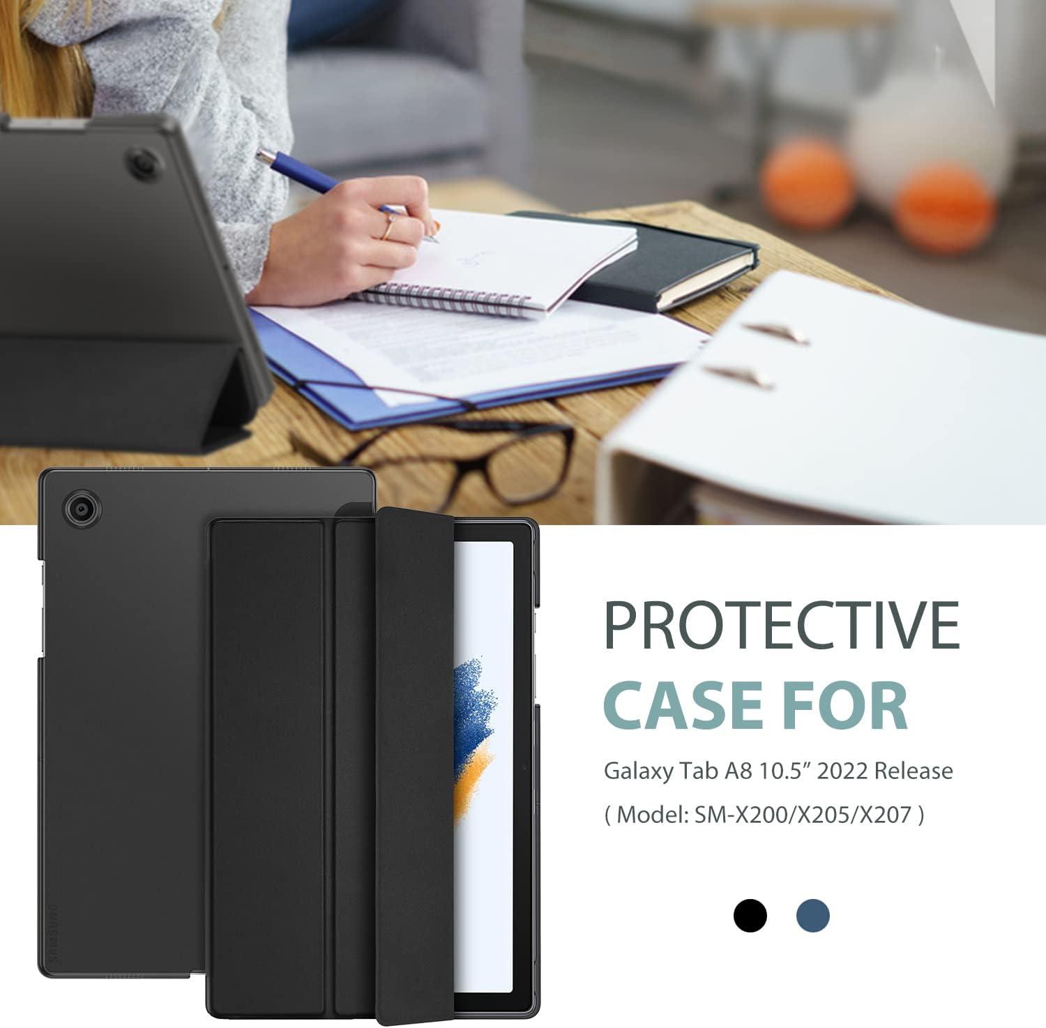 image:imageProCase Smart Case for Galaxy Tab A8 105 Slim Stand Hard Back Shell Protective Smart Cover Case for Galaxy Tab A8 105 Inch 2022 SMX200 X205 X207 SkyBlueBlack1
