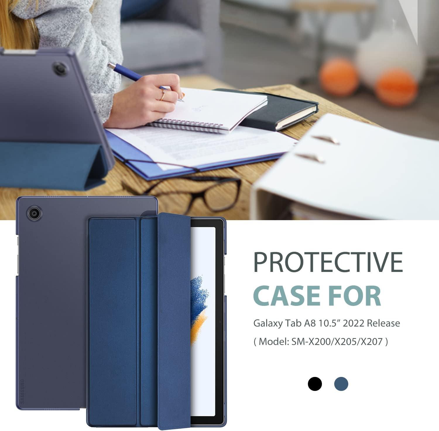 image:imageProCase Smart Case for Galaxy Tab A8 105 Slim Stand Hard Back Shell Protective Smart Cover Case for Galaxy Tab A8 105 Inch 2022 SMX200 X205 X207 SkyBlueNavy1