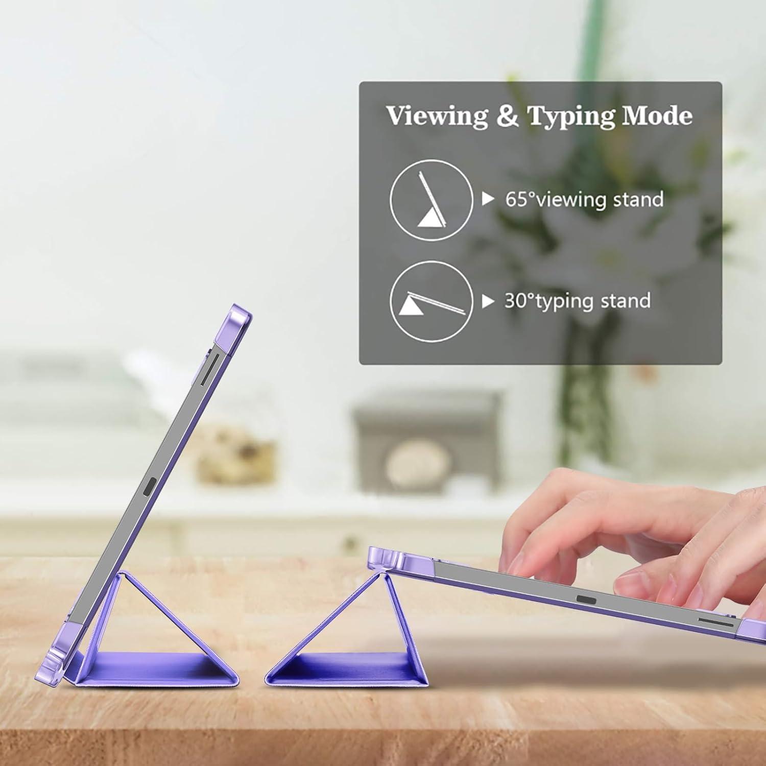image:imageProCase Smart Case for Galaxy Tab S10 LiteS10 FES9 FE 109 Inch with S Pen Holder Slim Trifold Stand Folio Hard Back Shell Protective Cover for 109 Galaxy Tab S10 LiteS10 FES9 FE BlackPurple