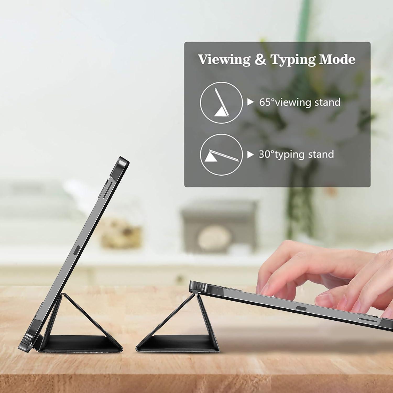 image:imageProCase Smart Case for Galaxy Tab S10 LiteS10 FES9 FE 109 Inch with S Pen Holder Slim Trifold Stand Folio Hard Back Shell Protective Cover for 109 Galaxy Tab S10 LiteS10 FES9 FE BlackBlack