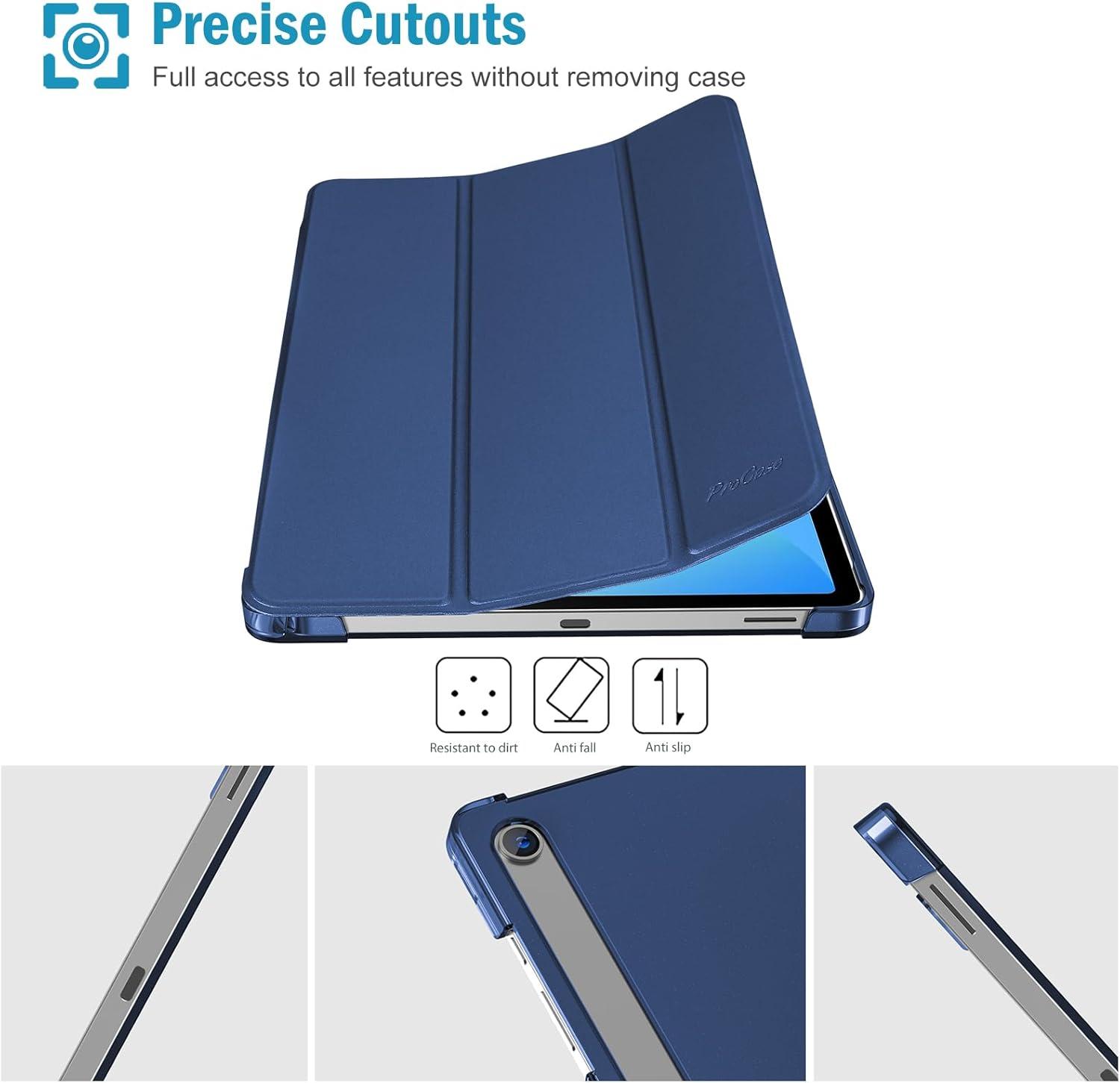 image:imageProCase Smart Case for Galaxy Tab S10 LiteS10 FES9 FE 109 Inch with S Pen Holder Slim Trifold Stand Folio Hard Back Shell Protective Cover for 109 Galaxy Tab S10 LiteS10 FES9 FE BlackNavy