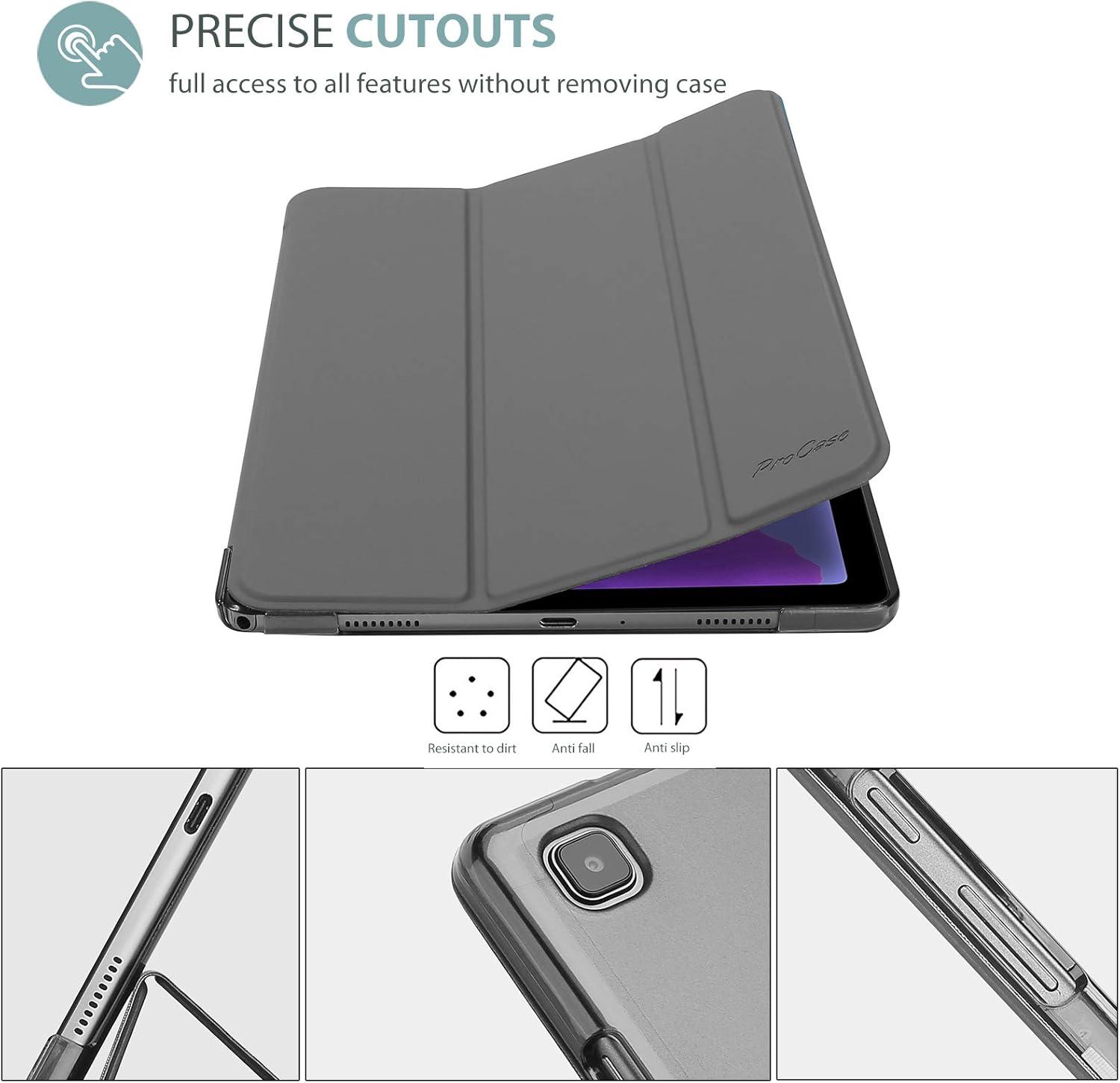 image:imageProCase Smart Case for Galaxy Tab a7 104 Inch 2022 2020 SMT509 T500 T503 T505 T507 Protective Stand Case Hard Shell Cover for 104 Inch Galaxy Tab a7 104 BlackGrey