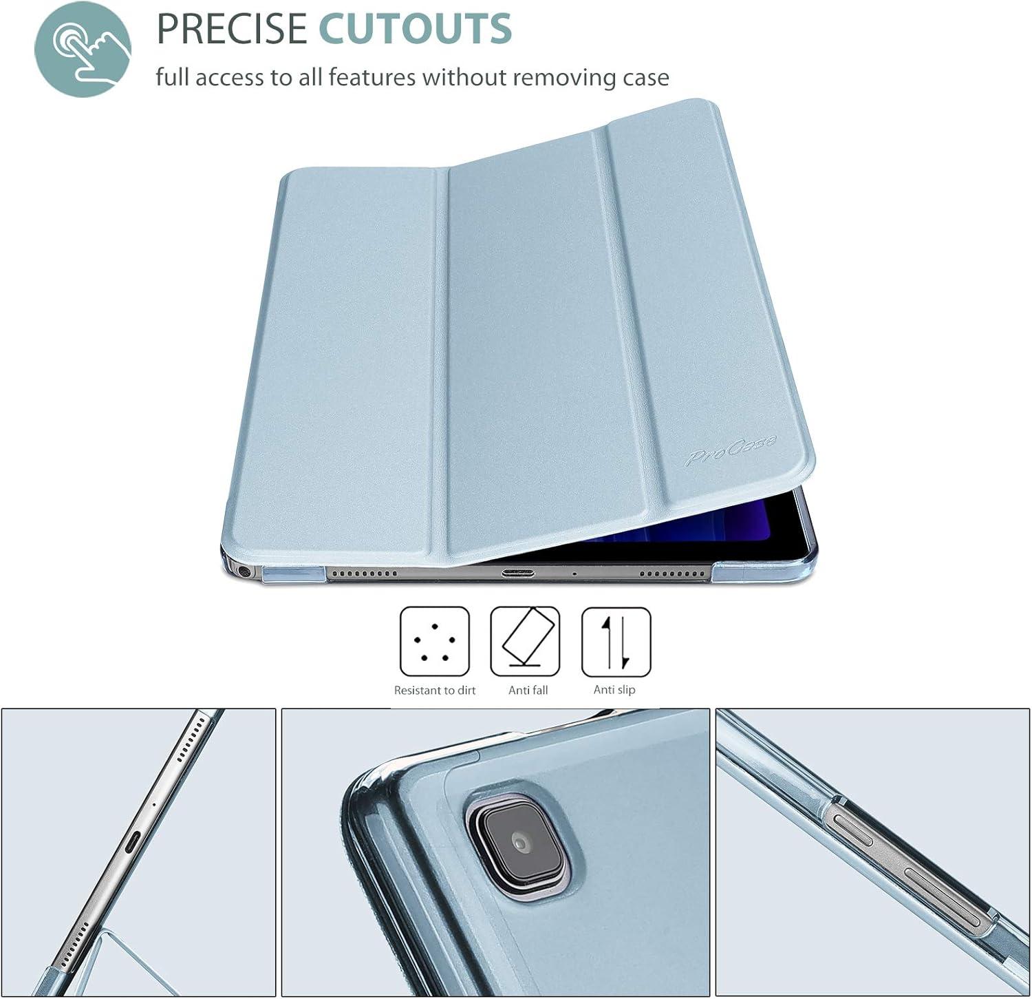image:imageProCase Smart Case for Galaxy Tab a7 104 Inch 2022 2020 SMT509 T500 T503 T505 T507 Protective Stand Case Hard Shell Cover for 104 Inch Galaxy Tab a7 104 BlackSkyblue