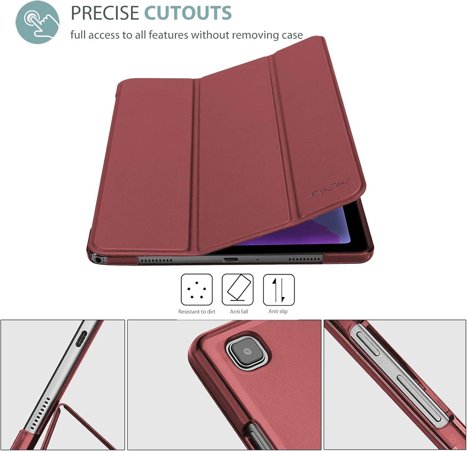 image:imageProCase Smart Case for Galaxy Tab a7 104 Inch 2022 2020 SMT509 T500 T503 T505 T507 Protective Stand Case Hard Shell Cover for 104 Inch Galaxy Tab a7 104 BlackWine
