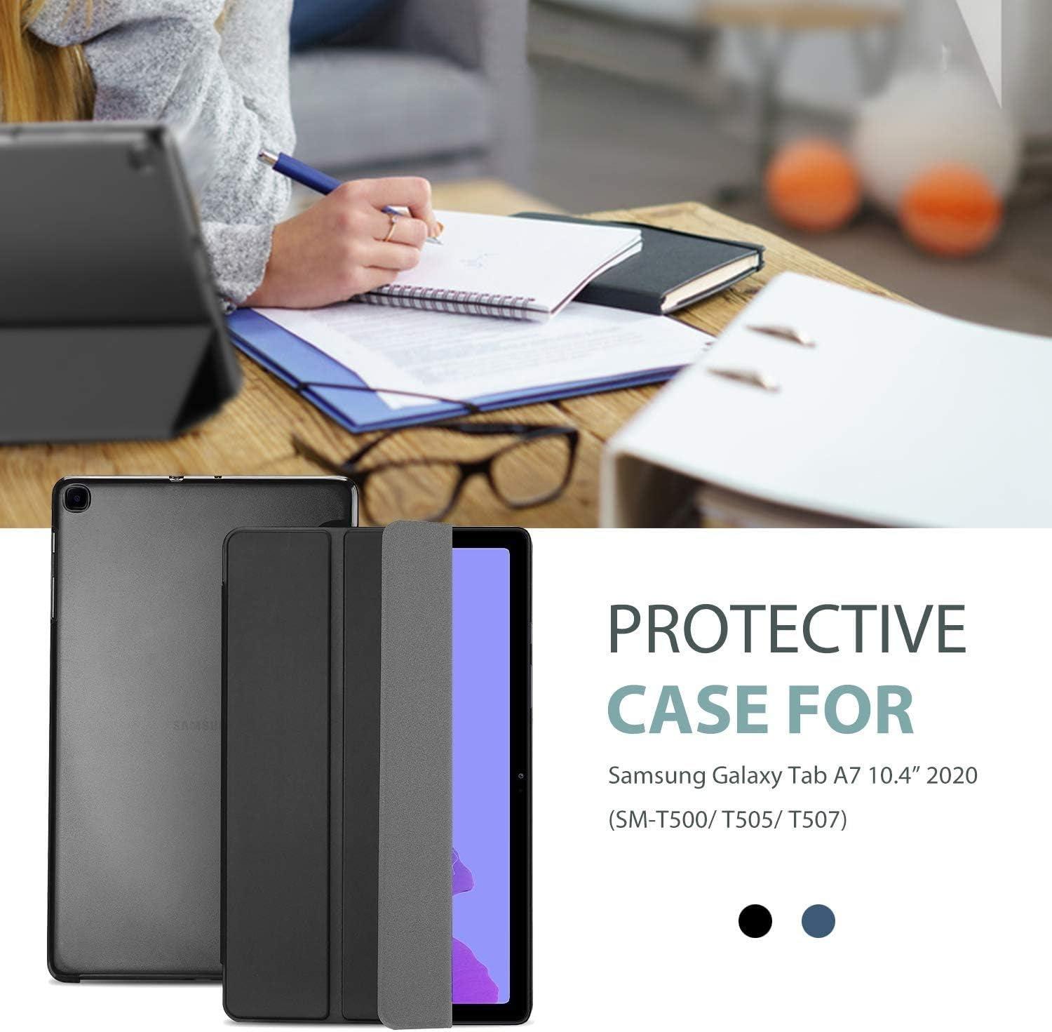 image:imageProCase Smart Case for Galaxy Tab a7 104 Inch 2022 2020 SMT509 T500 T503 T505 T507 Protective Stand Case Hard Shell Cover for 104 Inch Galaxy Tab a7 104 BlackBlack