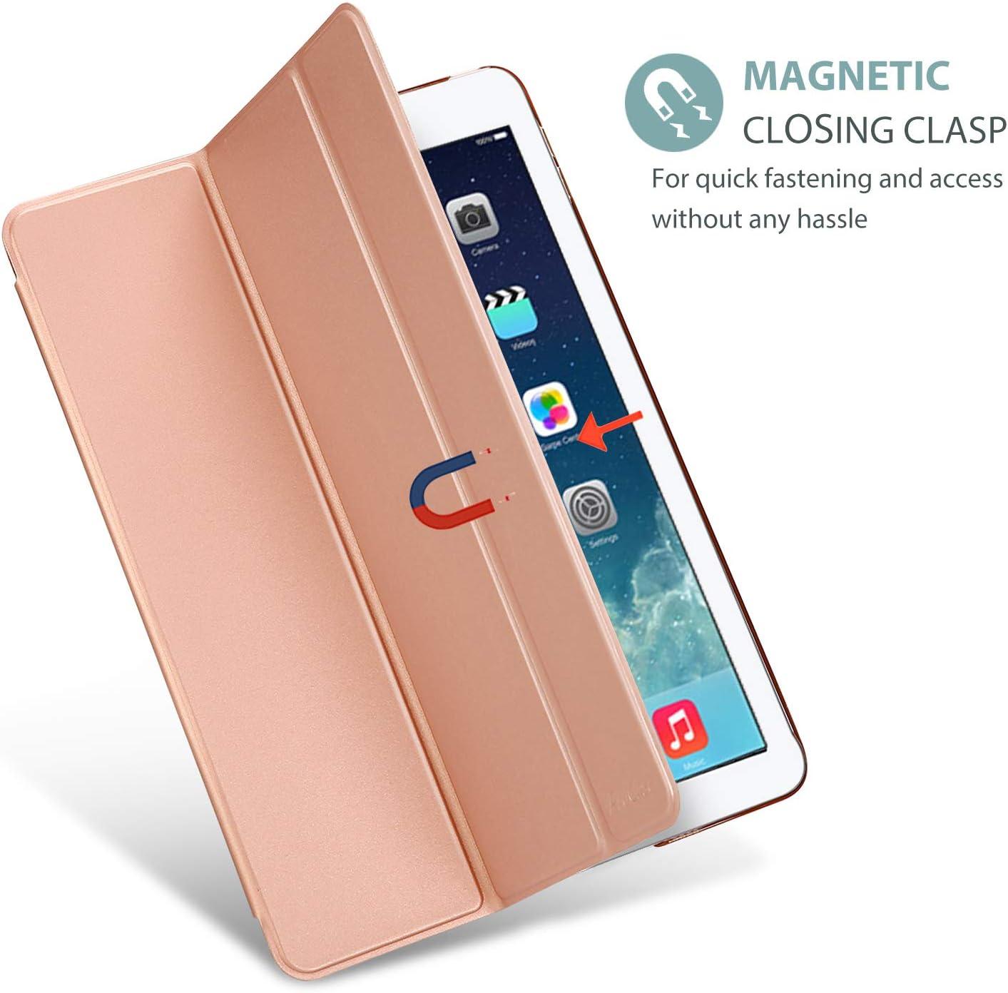 image:imageProCase Smart Case for iPad Air 1st Generation 97 Inch Protective Cover for iPad Air 1 Edition 2013 Model A1474 A1475 A1476 NavyRosegold